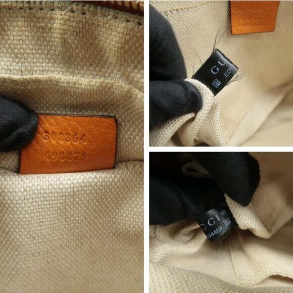 100% Authentic GUCCI SOHO Orange leather Shoulder Bag - Picture 10 of 12